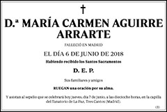 María Carmen Aguirre Arrarte